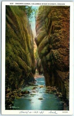 Postcard - Oneonta Gorge, Columbia River Highway, Oregon