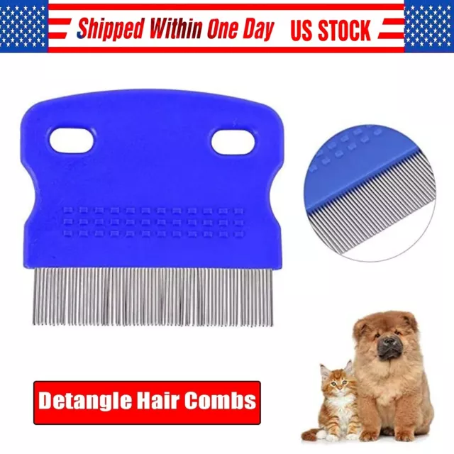 Hair Lice Nit Pets Flea Egg Dirt Dust Remover Steel Tooth Comb Health Brush
