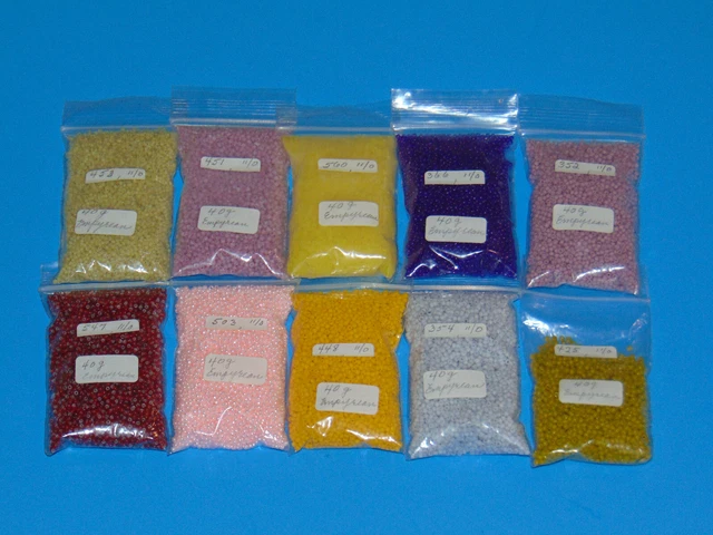 Vintage Empyrean 11/0 Seed Bead Variety Lot of 10 Packs 385 Grams NOS Vintage Empyrean 11/0 Seed Bead Variety Lot of 10 Packs 385 Grams NOS