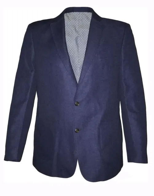 Herren Extra Hoch Smart Freizeit Blazer Jacke IN Kobalt Blau Größe 40XL Sich