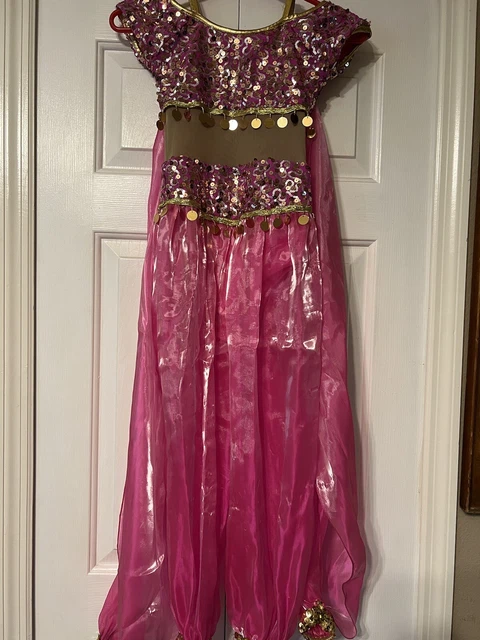 Genie style Glamour Costume Hot Pink With  Sequins Girls Child sz. medium Dance