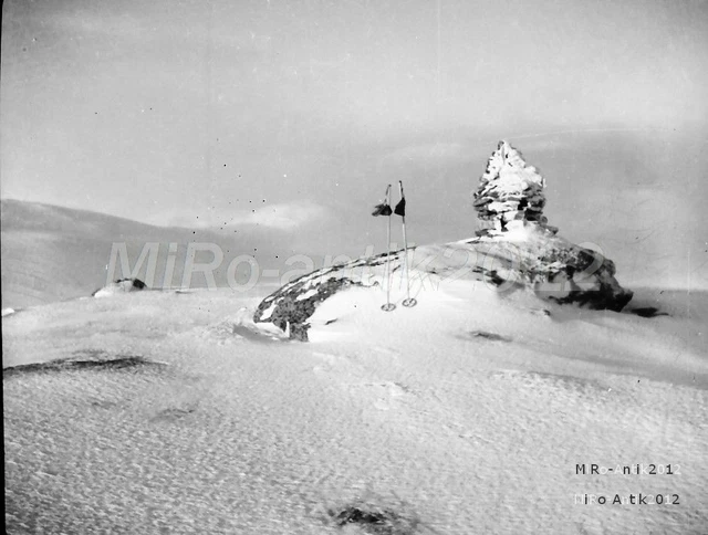 Foto-Negativ, WK2, NOR, Geb.Jg. in Geilo, auf einem Etappengipfel 5026-913/18