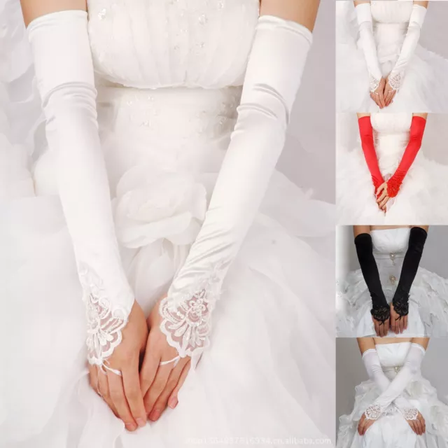 Long Opera Gloves Fingerless Evening Bridal Gloves Evening Party Costume
