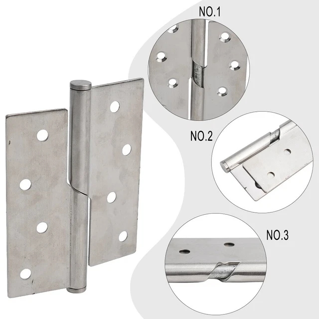 HEAVY DUTY STAINLESS Steel Lift Off Hinges for Solid Doors Left/Right