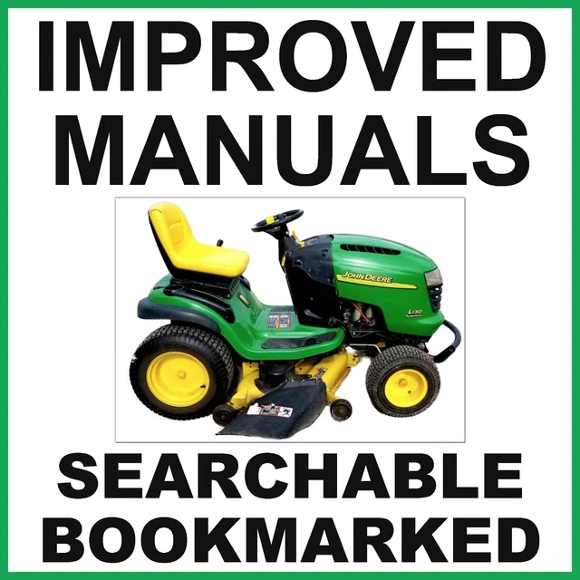 JOHN DEERE L100 L110 L120 L130 TRACTOR Lawn Mower SERVICE Repair MANUAL