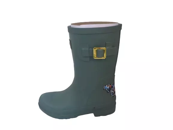 Joules 214809 Junior Welly stampa verde farfalla Wellington Wellies bambino taglia 10 2