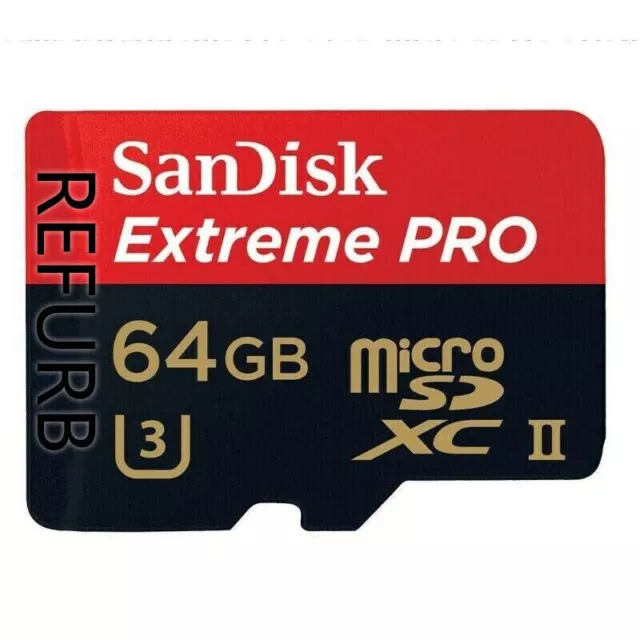 Tarjeta SanDisk 64 GB Clase 10 MicroSDXC Extreme Pro 275mb/s U3 UHS-II Alta Velocidad