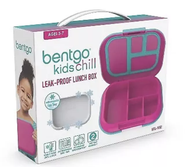 Almuerzo frío para niños Bentgo, solución estilo Bento, 4 compartimentos y extraíble