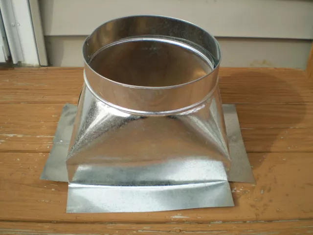 HVAC Duct 8 round x 8 x 10 Straight Boot