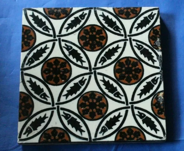 MINTON ANTIQUE GOTHIC REVIVAL  ENGLISH TILE pugin influenced G