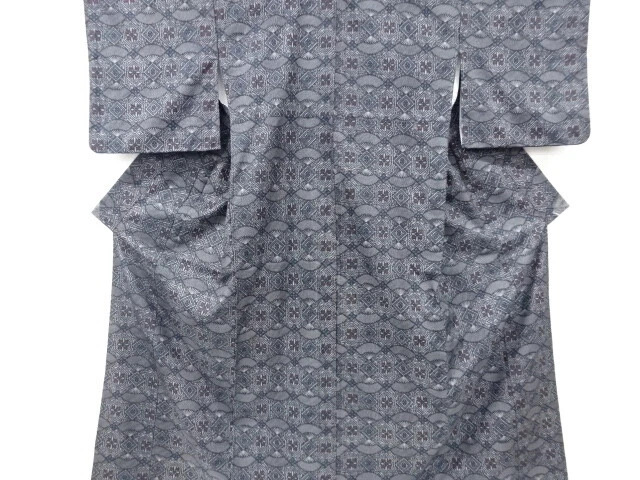 6810474: Japanese Kimono / Vintage Omeshi Kimono / Nishijin-Ori / Woven Abstract