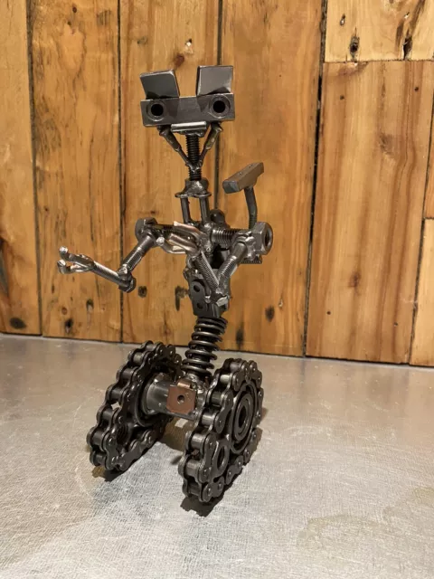 Short Circuit, Johnny 5 scrap art metal model,steel sculpture