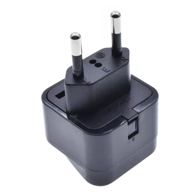 Adapter Converter Brazil Plug to 2 Splitter UK/US/EU/AU 2/3 Pin Socket Universal 2