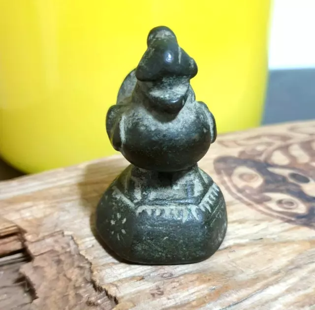 Antique Burma Opium Weight Mandarin Duck Bronze Scupture 2