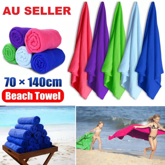 Microfiber Bath Beach Towel Gym Sport Footy Travel Yoga Swimming Drying Towel
