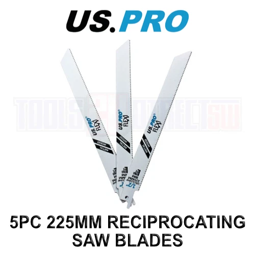 US PRO Tools 5 X 225MM Reciprocating Saw Blade For Wood/Metal US1122HF 9164