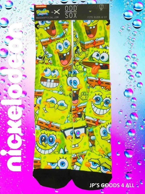 Sponge Bob Squarepants Odd Sox Unisex Crew Socks Shoe Sizes 6-13 Nickelodeon