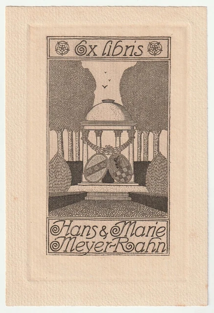 GOOTLIEB WEHRLI: Exlibris für Hans & Marie Meyer-Rahn