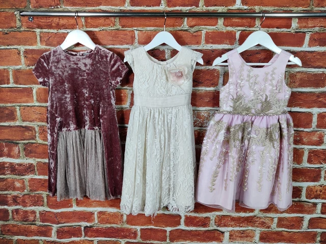 Girls Bundle Age 3-4 Years Monsoon Next Etc Fit & Flare Party Dress Set 104Cm