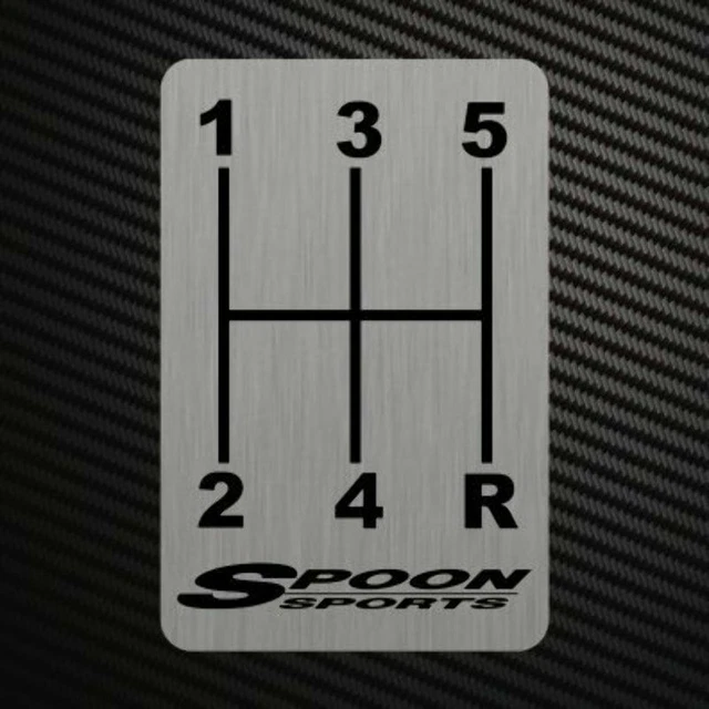 SPOON SPORTS GEARSHIFT H-PATTERNS Sticker Decal Gearbox Transmission ...
