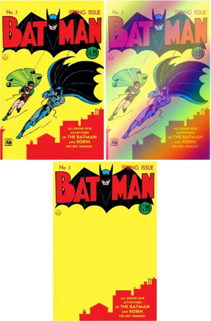 BATMAN #1 (REGULAR/FOIL/BLANK FACSIMILE EDITION SET)(2023) ~ DC Comics