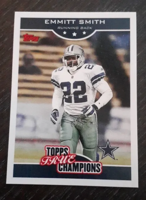 Emmitt Smith, 2006 Topps NFL  True Champions Insert CARD #18,   Dallas Cowboys