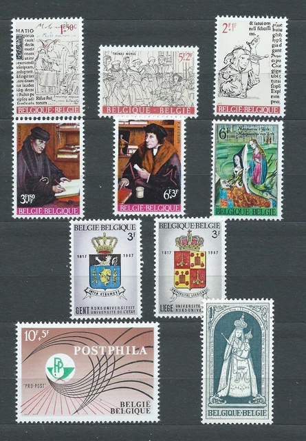 BELGIË BELGIQUE - 1967 YT 1427 à 1436 - TIMBRES NEUFS** MNH LUXE