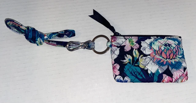 Vera Bradley Iconic Zip ID And Lanyard Garden Grove NWT Flowers