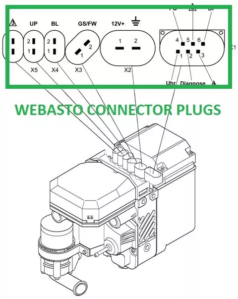 Webasto Thermo Top C E Z P Plugs Connectors Pins Seals Boots Eberspacher