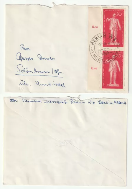 96947 - Sonderstempel: Eisleben-Puschkin - Berlin 5.7.1960 - Mi.Nr. 773