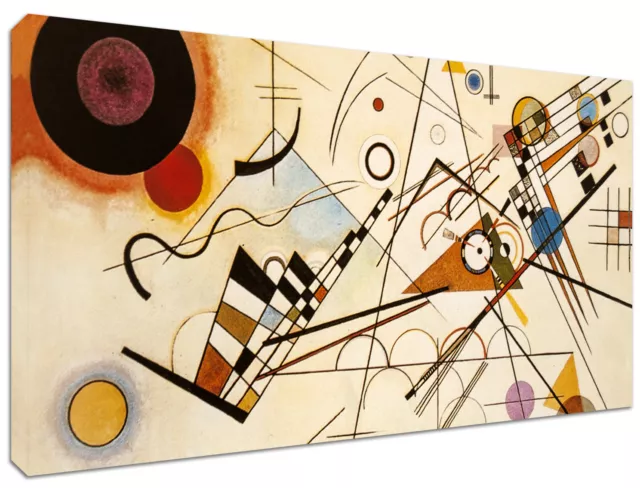 Quadro Moderno Astratto Arredamento Kandinsky L120 Arredo Casa Arte Stampa Tela