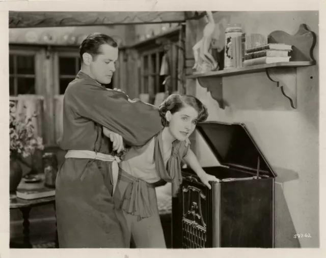 Norma Shearer, Robert Montgomery ~ ORIGINAL 1931 scene still ~ Private Lives