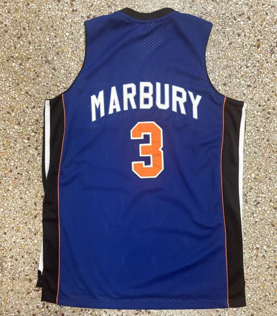 Rare Adidas HWC NBA New York Knicks Stephon Marbury 3 Throwback Jersey Mens  M