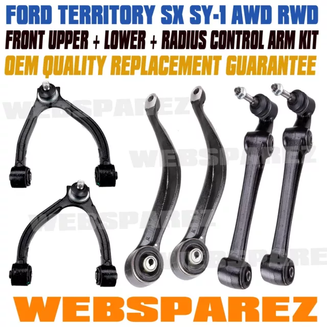 For Ford Territory SX SY Front Lower +Upper Control Arms Radius Arm 2004-2009