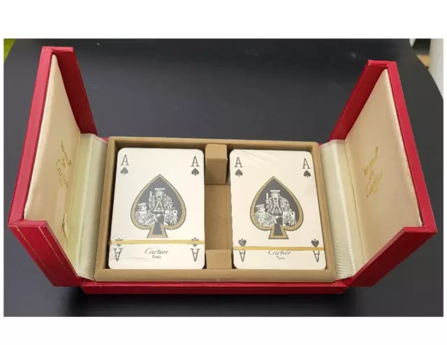 Coffret Cartier 2 Jeux 54 Cartes A Jouer  - Neuf Sous Blister -