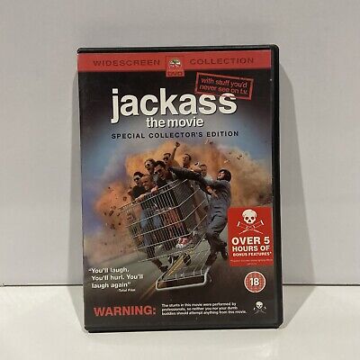 Jackass The Movie DVD Special Collectors edition Johnny Knoxville Bam Margera