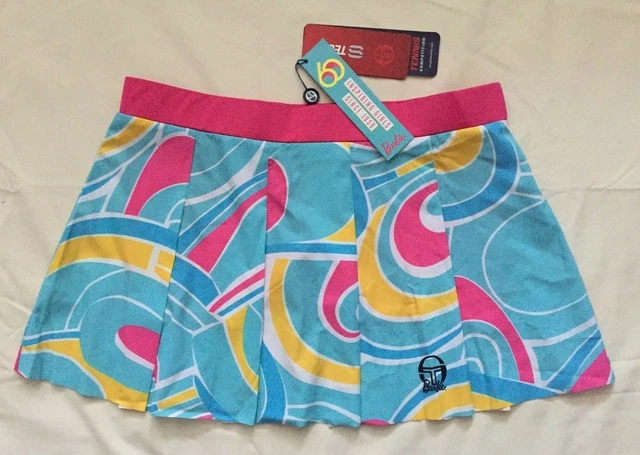 Jupe Short De Tennis Sergio Tacchini Barbie - Édition Limitée Rose, Taille L (40-42 EUR) - Neuf Avec étiquettes