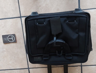 Tumi Tech 58602 Black Ballistic Nylon Rolling Wheeled Laptop Briefcase Luggage 5
