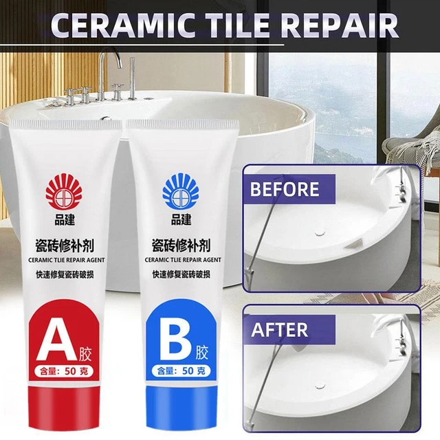 Colla Riparazione Multicolore per Piastrelle di Marmo Ceramico Correggere Crepe nei Bacini Lavabo