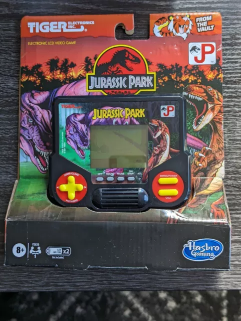 Tiger Electronics Jurassic Park, LCD Handheld Video Game Hasbro Gaming 2021 NEW