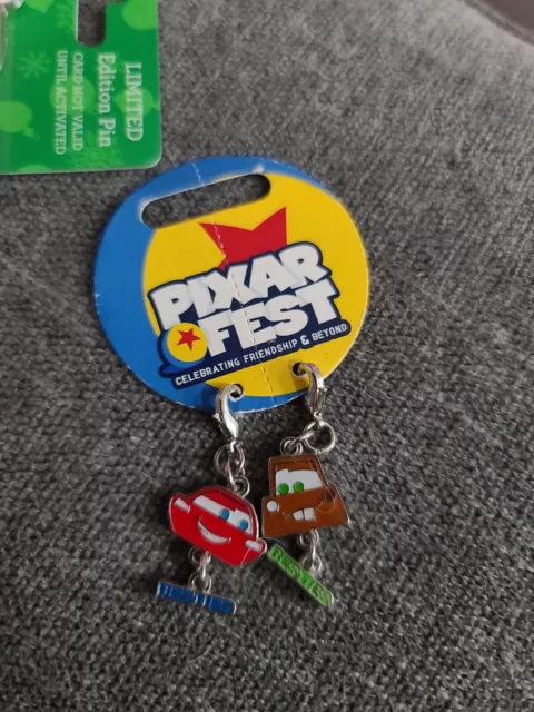 Disney Pixar Fest Friendship & Beyond Cars Besties Share Charms New.