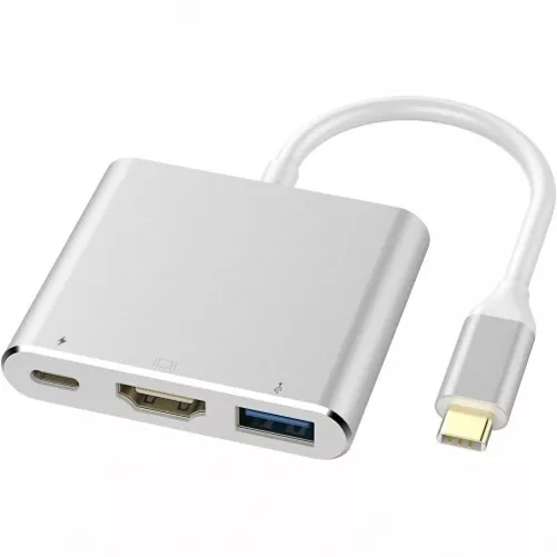 For iPhone 15/Pro/Max/Plus - USB-C to 4K HDMI Adapter PD Port HDTV Adapter