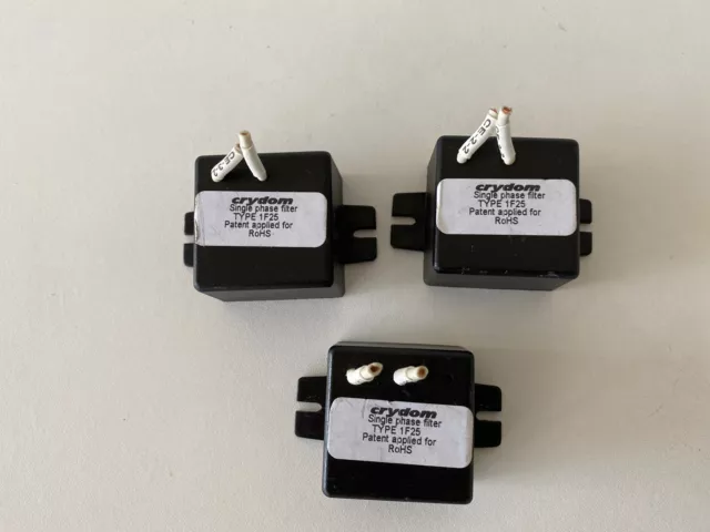 CRYDOM 1F25  Single Phase filter lot of 3