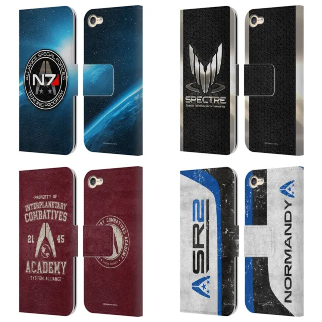 EA BIOWARE MASS EFFECT 3 BADGES AND LOGOS LEATHER BOOK CASE FOR APPLE iPOD TOUCH
