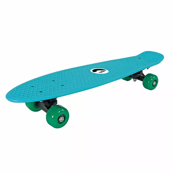 Skateboard blau PP Kunststoff  57x15cm Räder aus PVC ABEC 5 Kugellager 80 kg neu