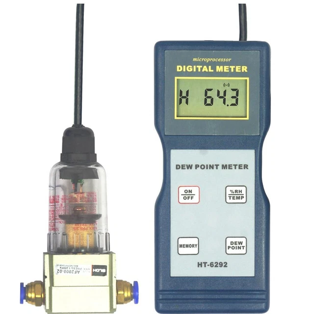 HT-6292 Dew Point Meter Gas Dew Point Tester Smart Handheld Temp Humidity Meter