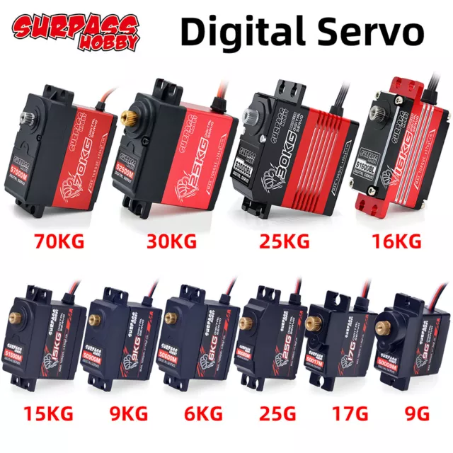 Surpass Hobby Servo Digitale per Autobarca RC 1/18 1/16 1/12 1/10 1/8 1/5