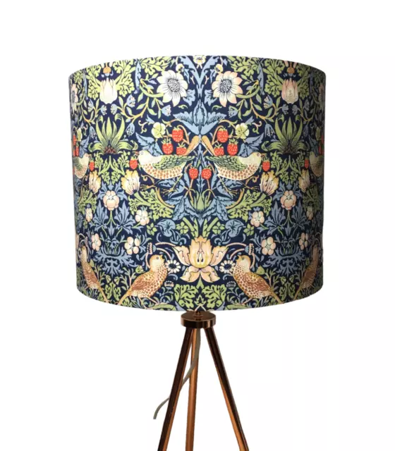 William Morris Strawberry Thief Navy Handmade Lampshade