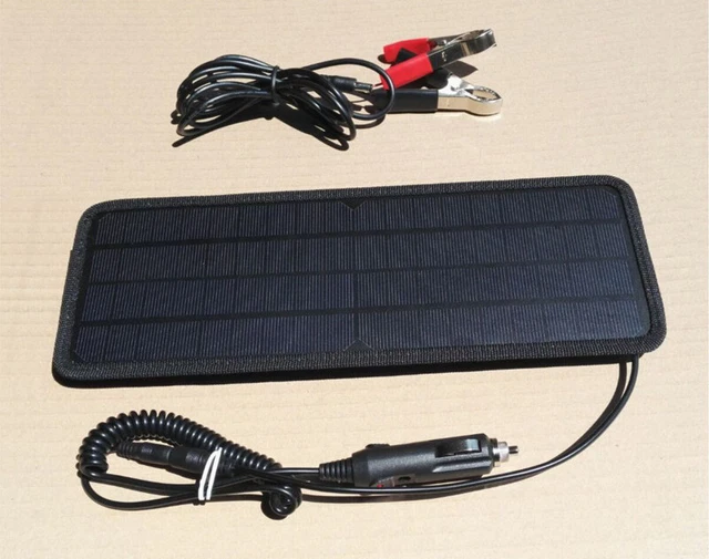 18V 5W Portable Solar Panel Car Boat Power Battery Charger For RV