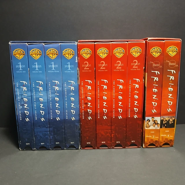 FRIENDS COMPLETE 1ST 2nd Season VHS Tapes TV Series Sitcom fan
